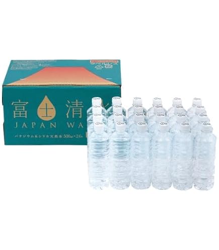 Amazon.co.jp: 富士山 バナジウム天然水 500ml x 24本 ラベルレス